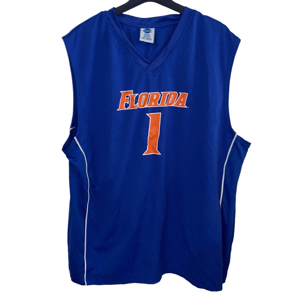Men's NCAA Florida Gators Jersey 2XL Blue Orange Sleeveless - Picture 1 of 3